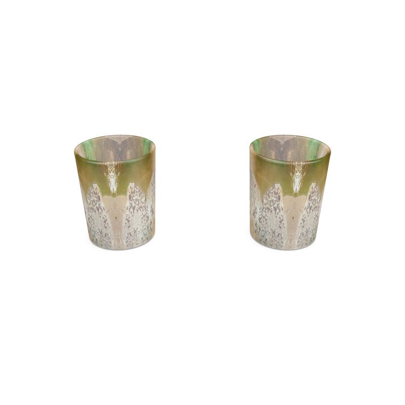 Round Shot Glass: Quartz   Lake Boone Trail, Raleigh, North Carolina,