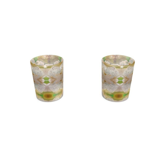 Round Shot Glass: Quartz  Porch Cured Lake Boone Trail, Raleigh, North