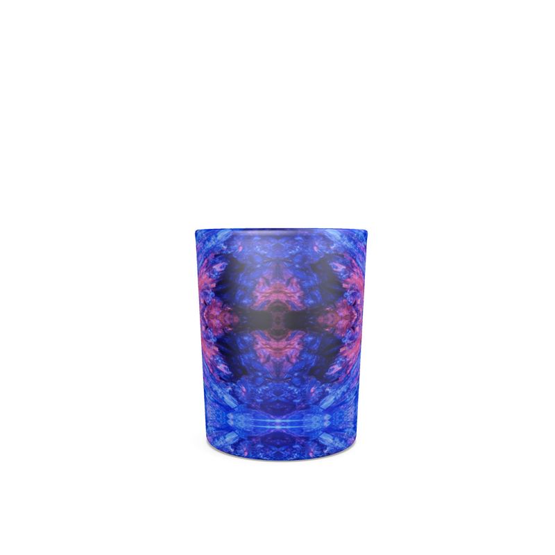 Round shot glass 4 set: Kyanite, Fluorescent,  Black Mt. , NC