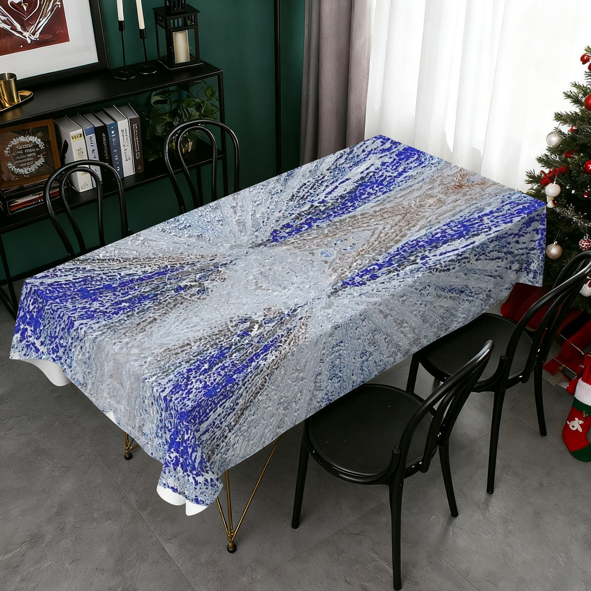 Tablecloth: Pyrite, "Sun" — Sparta, Randolph County County, Illinois — Inverted Color