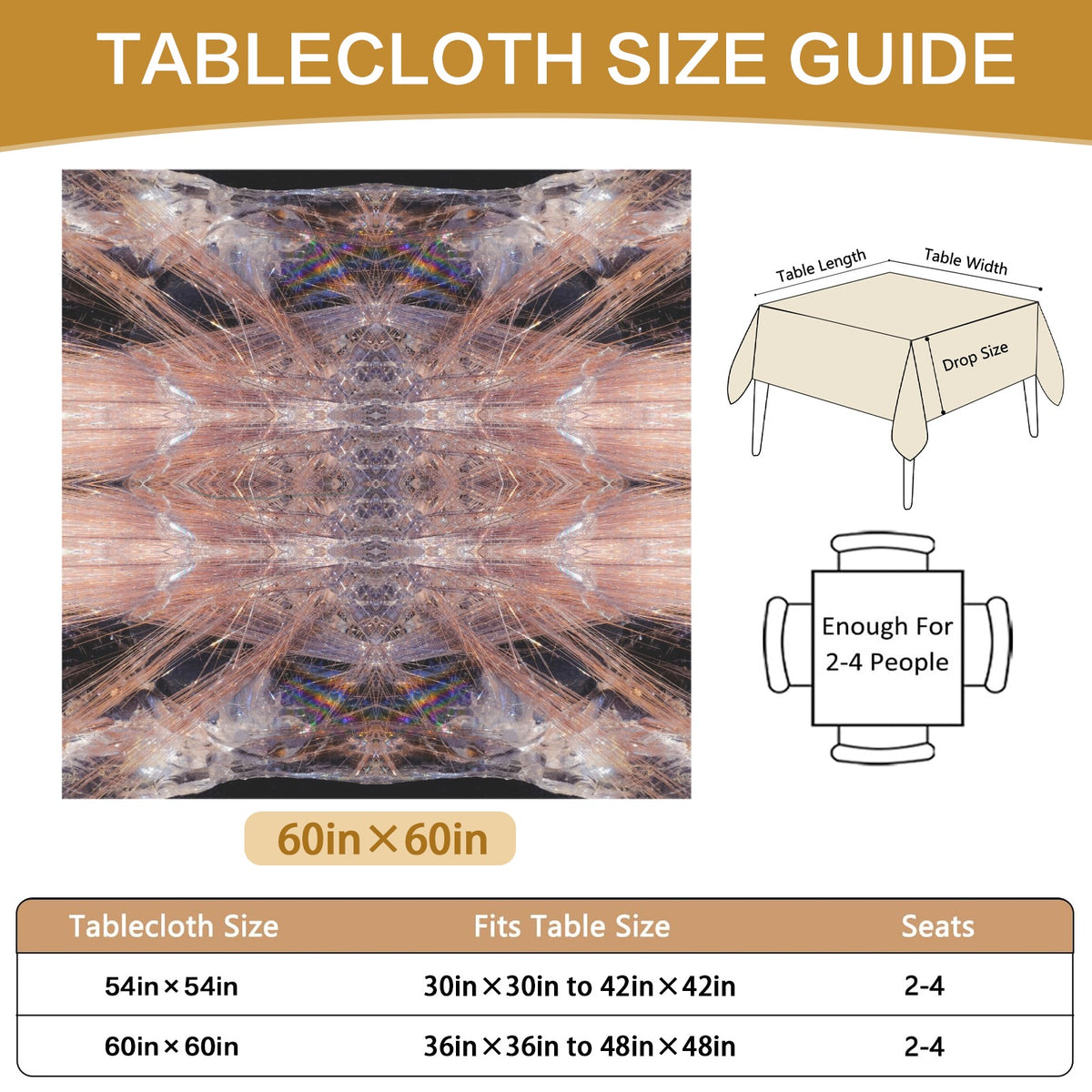 Tablecloth: Quartz, Rutilated — Alexander County, North Carolina, USA — Circa 1907 — Original Color