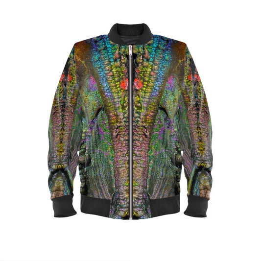 Mens Bomber Jacket: Hematite, Iridescent, Graves Mt,  Georgia, USA, , Orignial Color