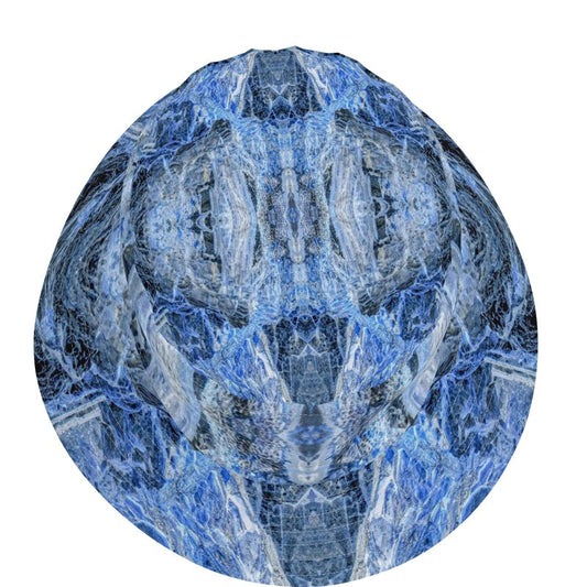 Bucket Hat: Kyanite, Fluorescent, Black Mountain, North Carolina, USA INVERTED COLOR
