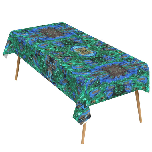 Tablecloth: Primary Malachite , Azurite,  with Cuprite — Bisbee, Cochise County, Arizona, USA — EX Yale University — Original Color