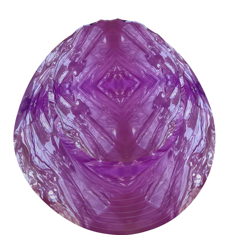 Bucket Hat: Quartz, Amethyst, Zebulon, North Carolina, USA, Original Color