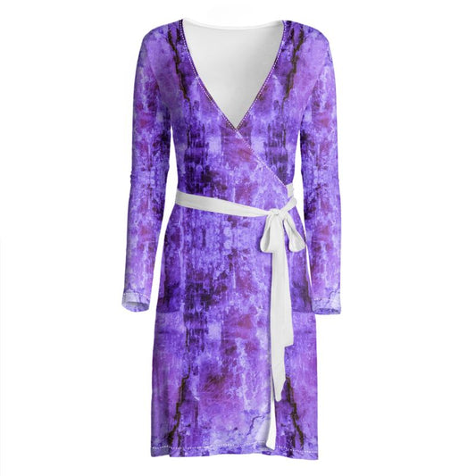 Wrap Dress, Kyanite Crystals, Black Mt., NC under UV Light