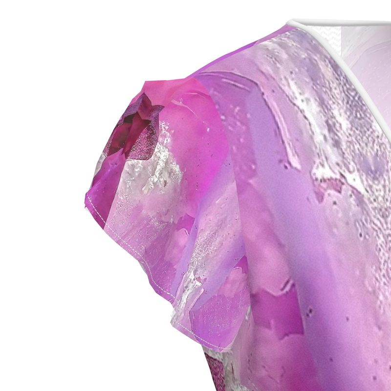 Tea DressSquare Scarf: Quartz, Amethyst, Reel Mine, Iron Station, North Carolina, USA, EX Mary Edith Sigmon, Original Color