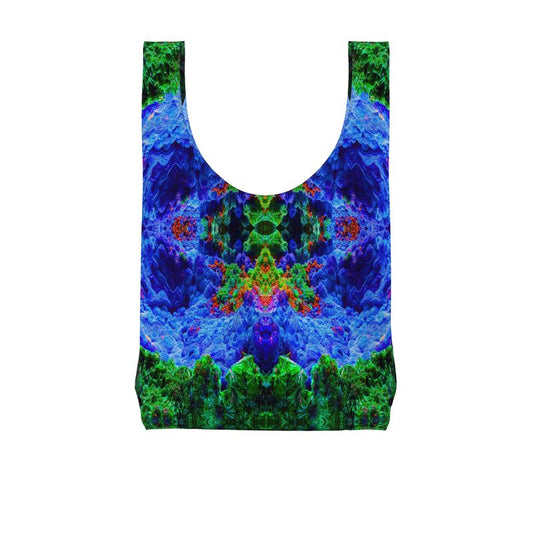 Parachute Shopping Bag: Malachite Crystals and Azurite Botryoids & Red Cuprite