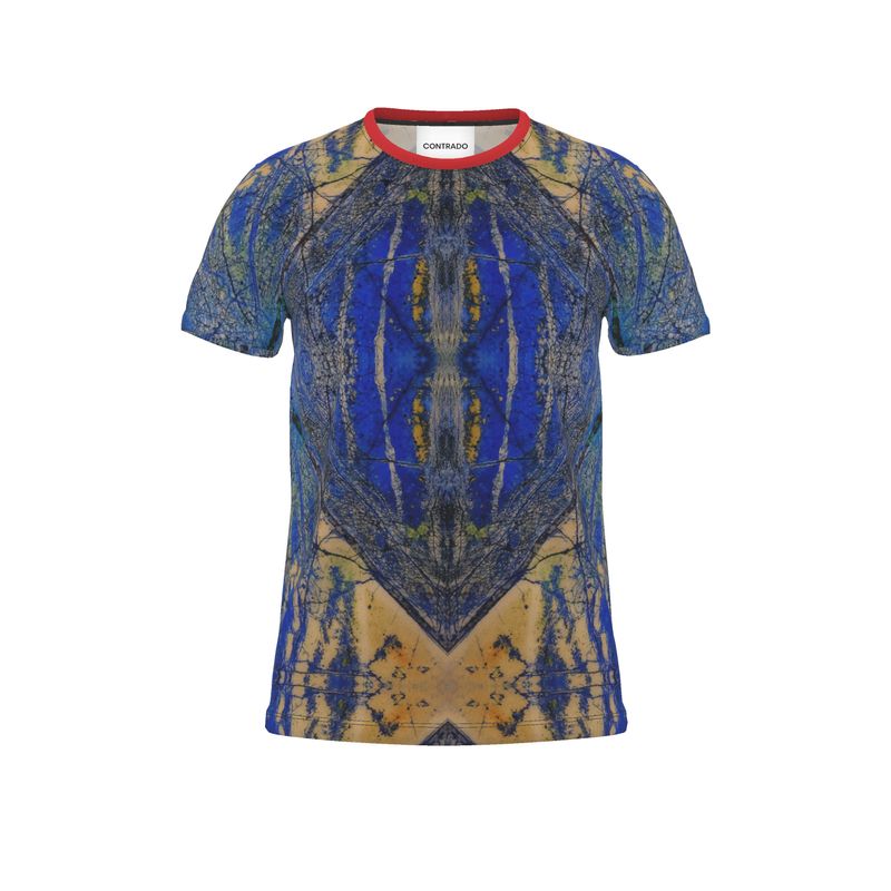Cut and Sew All Over Print T-Shirt: Azurite, with Malachite, Siberia, Russia, ORIGINAL COLOR