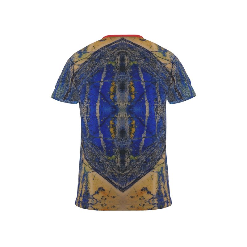 Cut and Sew All Over Print T-Shirt: Azurite, with Malachite, Siberia, Russia, ORIGINAL COLOR