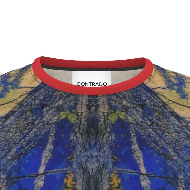 Cut and Sew All Over Print T-Shirt: Azurite, with Malachite, Siberia, Russia, ORIGINAL COLOR