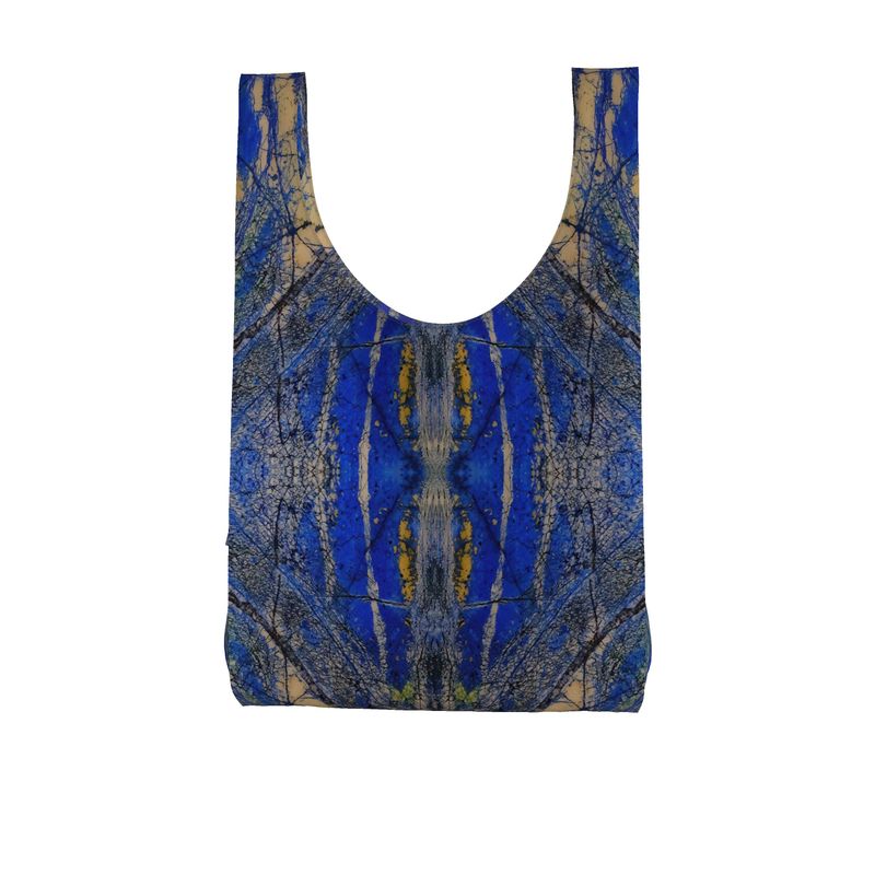 Parachute Shopping Bag: Azurite, with Malachite, Siberia, Russia, ORIGINAL COLOR