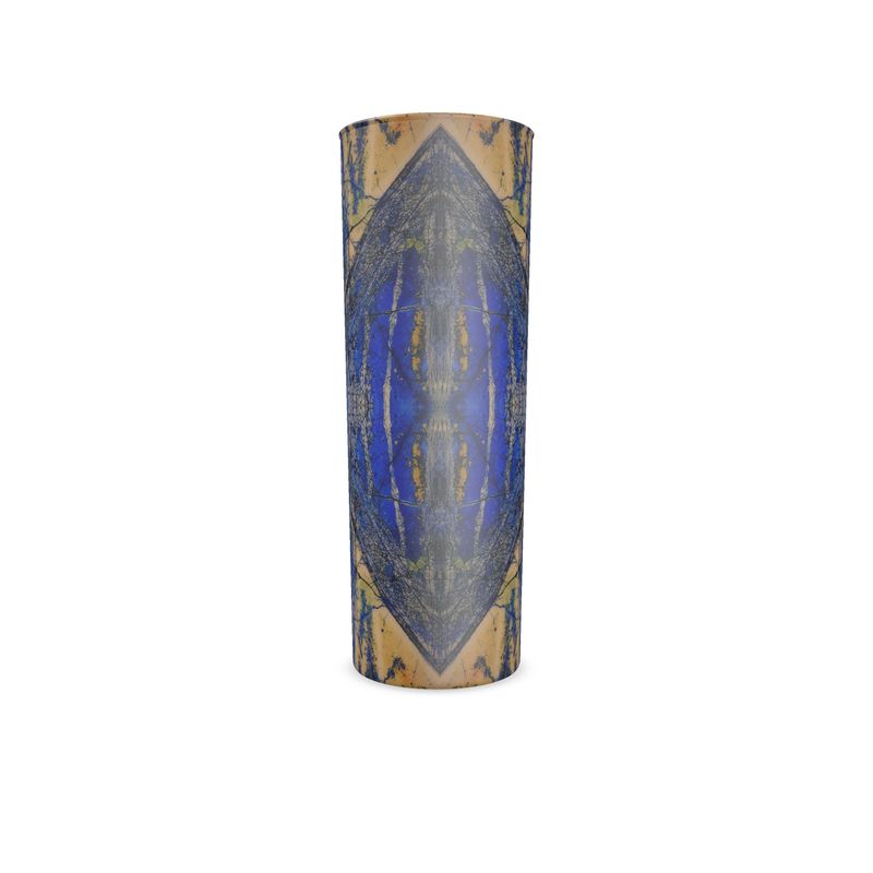 High ball Water Glass: Azurite and Malachite, Siberia, Russia