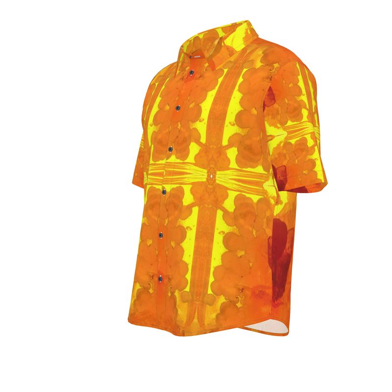 Mens Short Sleeve Shirt: Mimetite on Wulfenite, San Francisco Mine