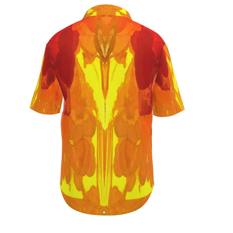 Mens Short Sleeve Shirt: Mimetite on Wulfenite, San Francisco Mine 2
