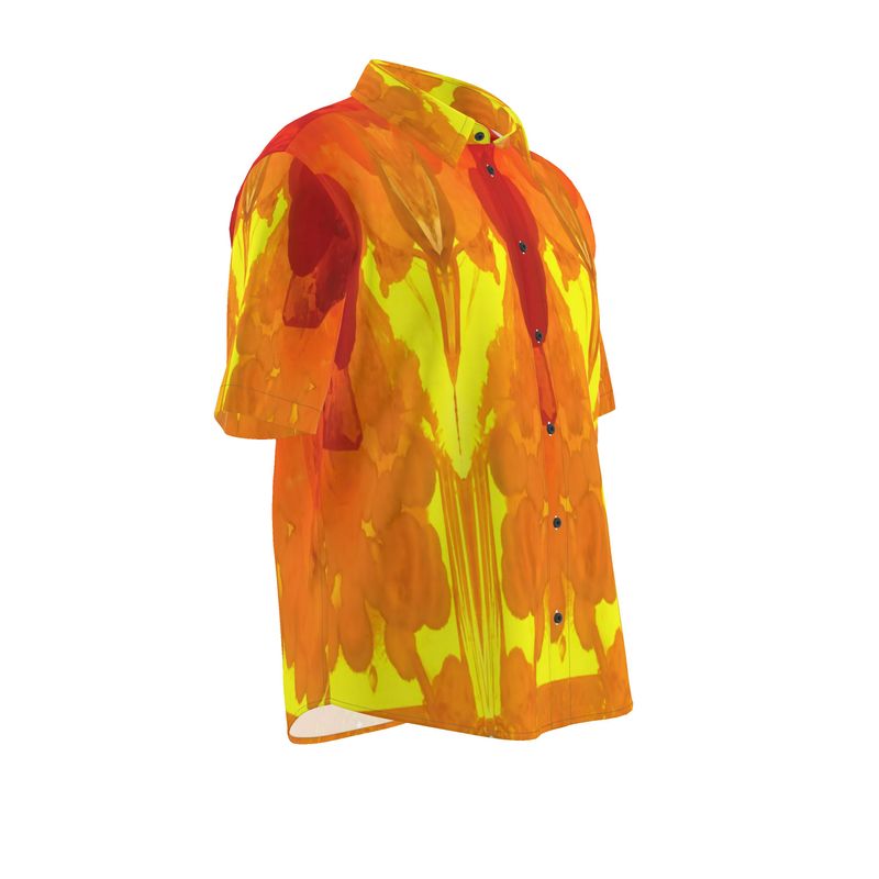 Mens Short Sleeve Shirt: Mimetite on Wulfenite, San Francisco Mine 2