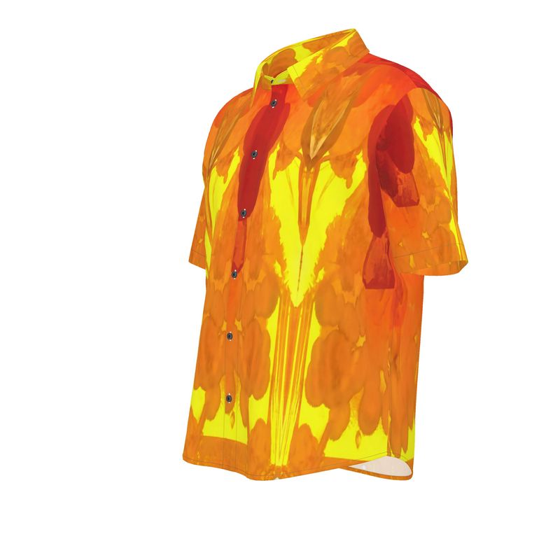 Mens Short Sleeve Shirt: Mimetite on Wulfenite, San Francisco Mine 2
