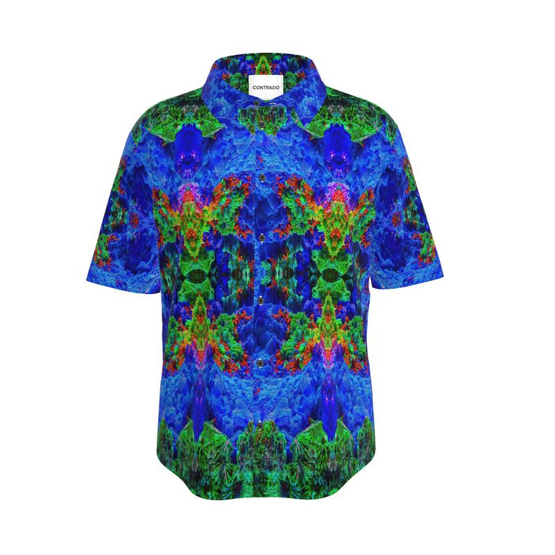 Mens Short Sleeve Shirt: Malachite-Azurite-Cuprite Bisbee, AZ