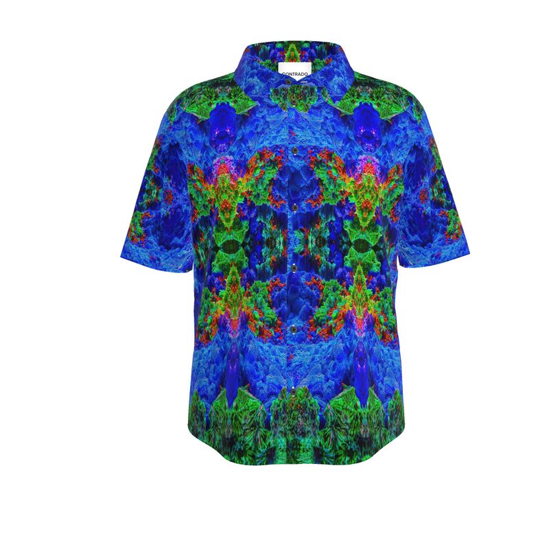 Mens Short Sleeve Shirt: Malachite-Azurite-Cuprite Bisbee, AZ