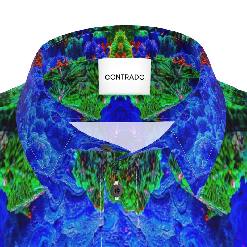 Mens Short Sleeve Shirt: Malachite-Azurite-Cuprite Bisbee, AZ