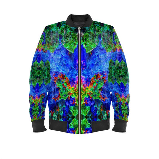 Mens Bomber Jacket: Malachite-Azurite-Cuprite Bisbee, Arizona circa 1897, EX Yale Collection