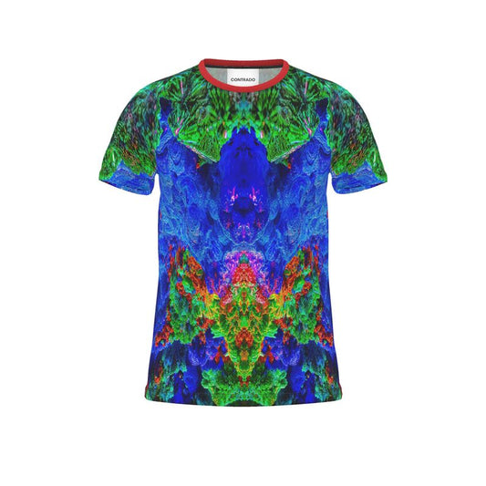 Cut and Sew All Over Print T-Shirt: Malachite-Azurite-Cuprite Bisbee, Arizona circa 1897, EX Yale Collection