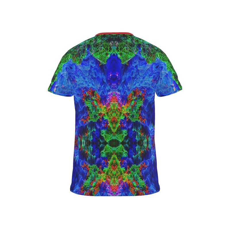 Cut and Sew All Over Print T-Shirt: Malachite-Azurite-Cuprite Bisbee, Arizona circa 1897, EX Yale Collection