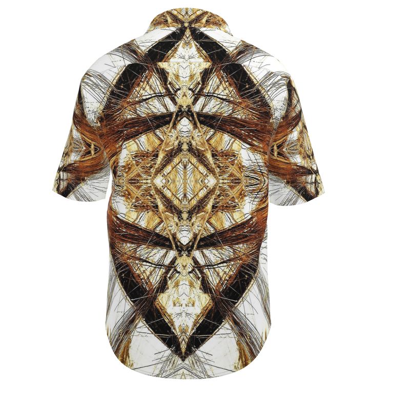 Mens Short Sleeve Shirt: Rutilated Quartz, Alexander County, NC