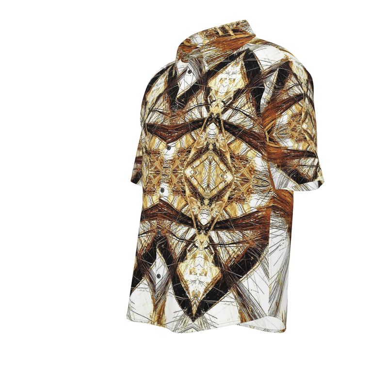 Mens Short Sleeve Shirt: Rutilated Quartz, Alexander County, NC