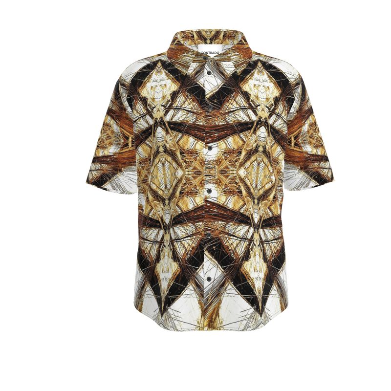 Mens Short Sleeve Shirt: Rutilated Quartz, Alexander Cty, NC Circa 1905