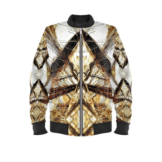 Mens Bomber Jacket: Rutilated Quartz, Alexander Cty, NC