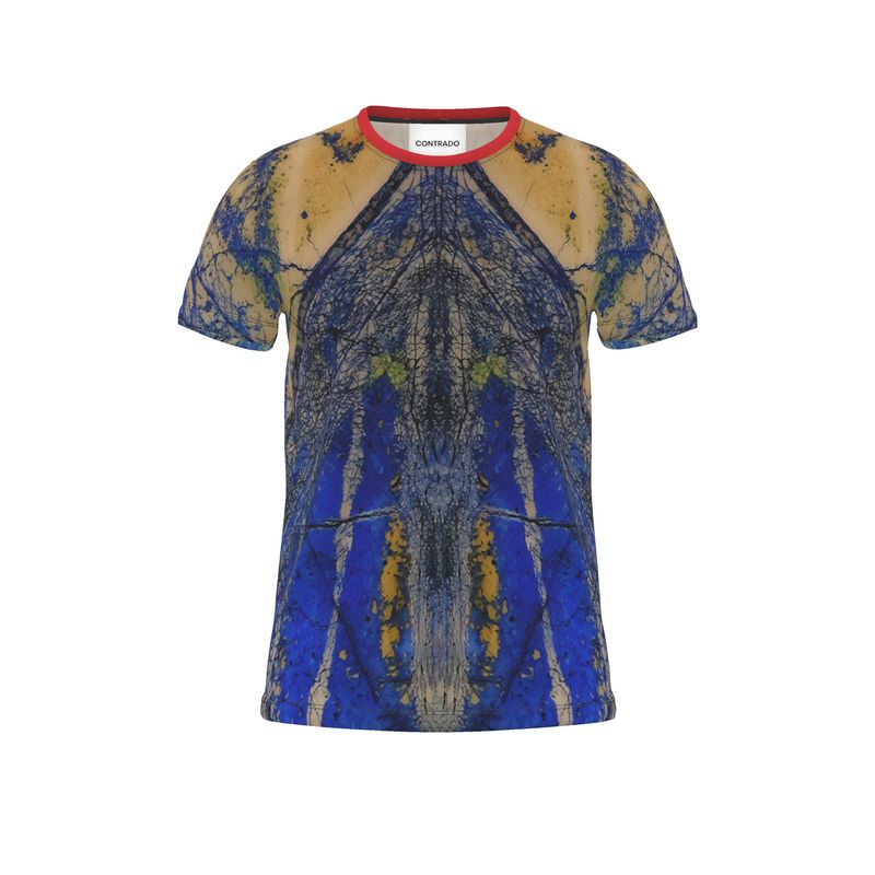 Cut and Sew All Over Print T-Shirt: Azurite and Malachite, Siberia, Russia