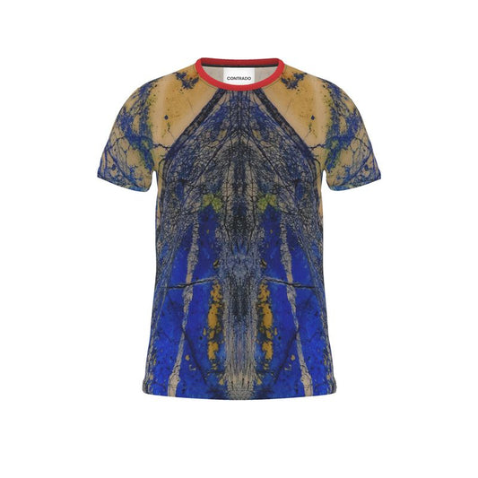 Cut and Sew All Over Print T-Shirt: Azurite and Malachite, Siberia, Russia