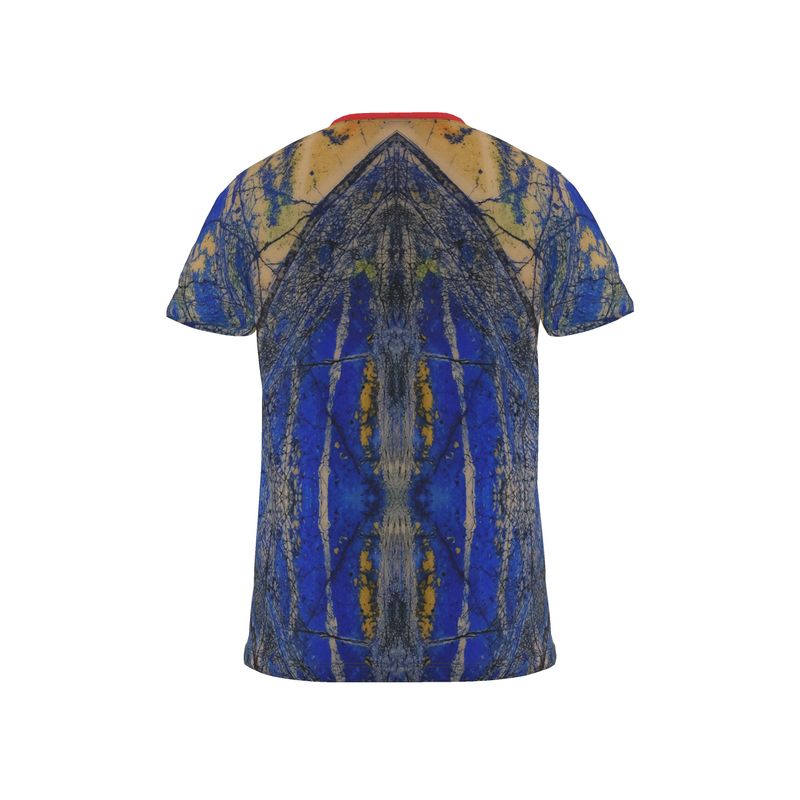 Cut and Sew All Over Print T-Shirt: Azurite and Malachite, Siberia, Russia