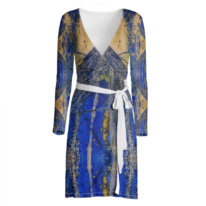 Wrap Dress: Azurite and Malachite, Siberia, Russia
