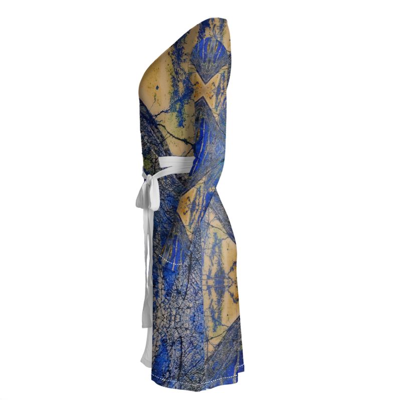 Wrap Dress: Azurite and Malachite, Siberia, Russia