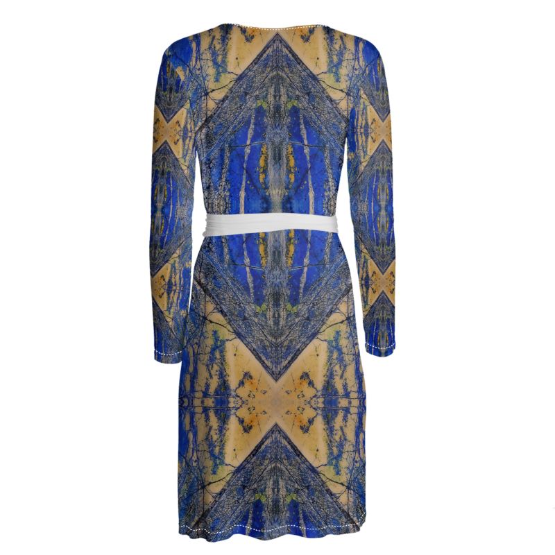 Wrap Dress: Azurite and Malachite, Siberia, Russia