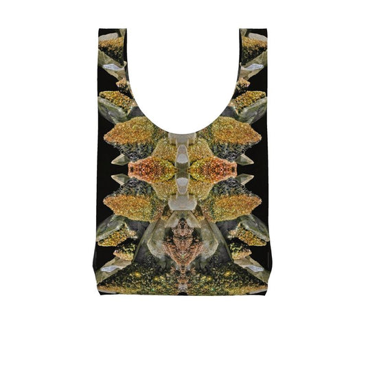 Parachute Shopping Bag:  Calcite with Irridescent Marcasite, Brushy Creek, Viburnum Trend, Missouri, USA, Neal Pfaff, Original Color