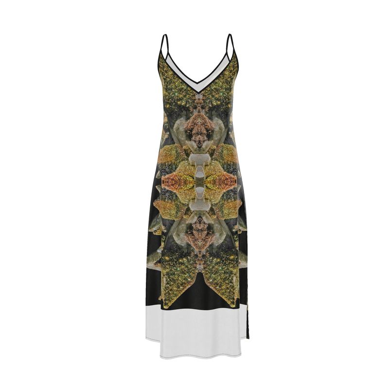 Slip Dress:  Halter Dress: Hoodie Dress: Calcite with Irridescent Marcasite, Brushy Creek, Viburnum Trend, Missouri, USA, Neal Pfaff, Original Color