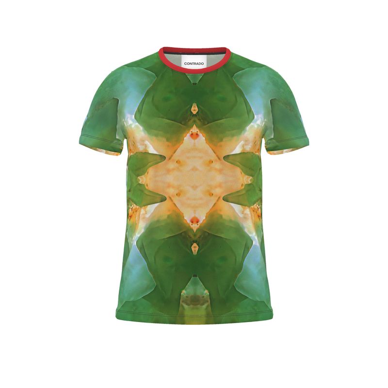 Cut and Sew All Over Print T-Shirt: Calcite Monecure North Carolina, Fluorescent INVERTED
