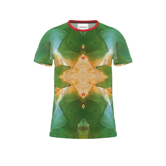 Cut and Sew All Over Print T-Shirt: Calcite Monecure North Carolina, Fluorescent INVERTED