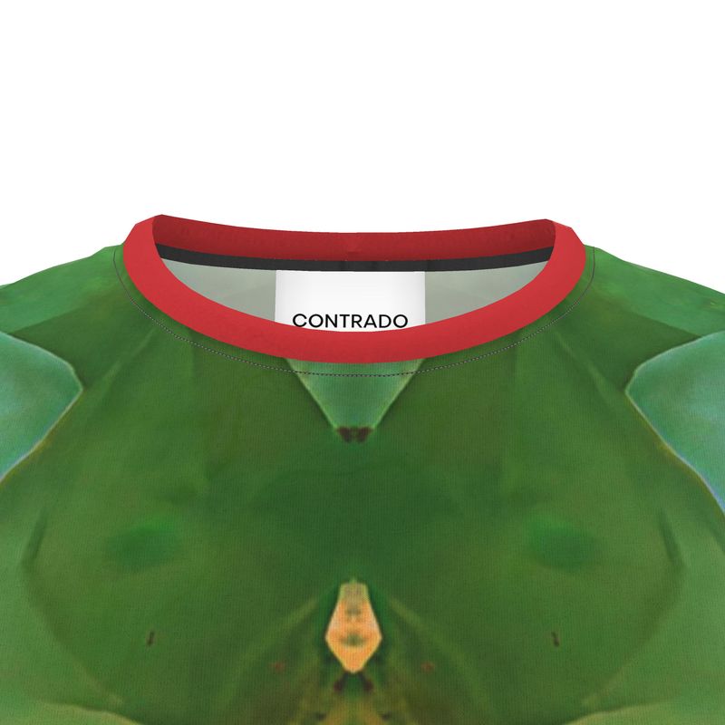 Cut and Sew All Over Print T-Shirt: Calcite Monecure North Carolina, Fluorescent INVERTED