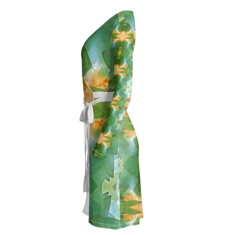 Wrap Dress: Calcite Monecure North Carolina, Fluorescent INVERTED