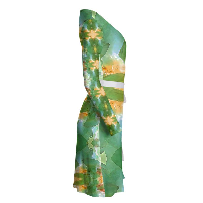 Wrap Dress: Calcite Monecure North Carolina, Fluorescent INVERTED