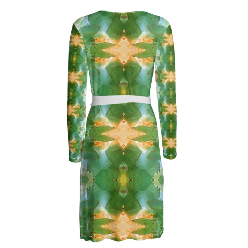 Wrap Dress: Calcite Monecure North Carolina, Fluorescent INVERTED