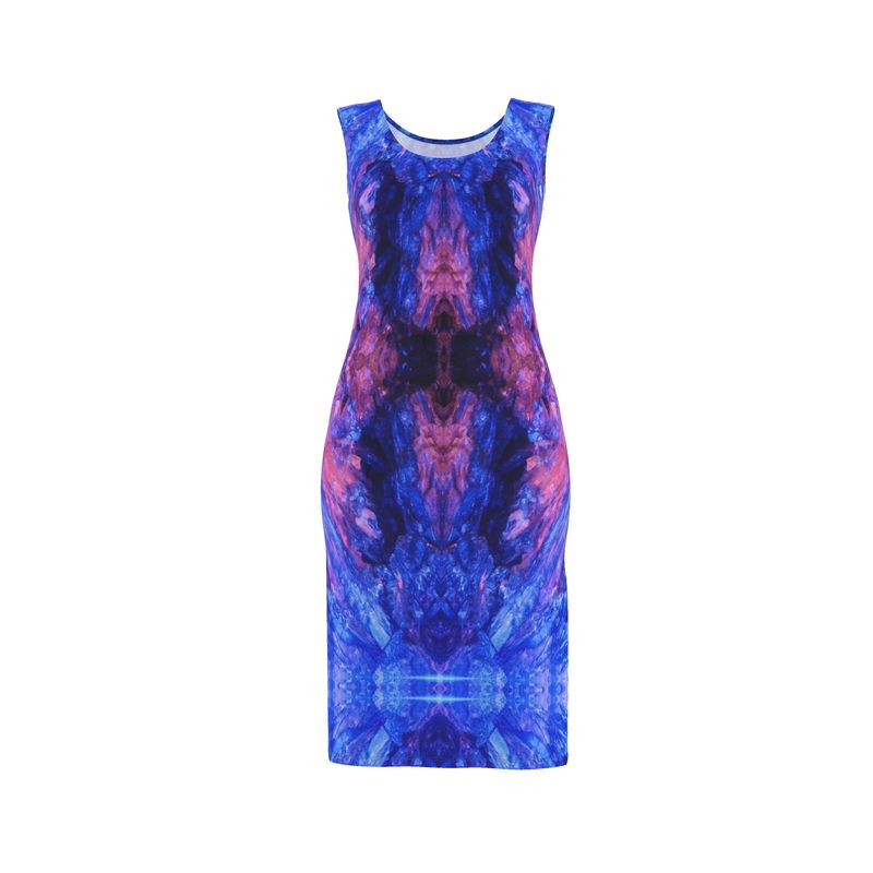 Bodycon Dress: KYANITE, Fluorescent, Black Mt. , North Carolina, USA, EX Hatley, Original Color Version 1