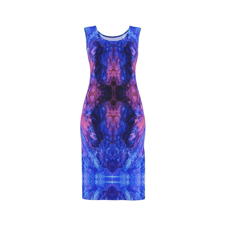 Bodycon Dress: KYANITE, Fluorescent, Black Mt. , North Carolina, USA, EX Hatley, Original Color Version 1
