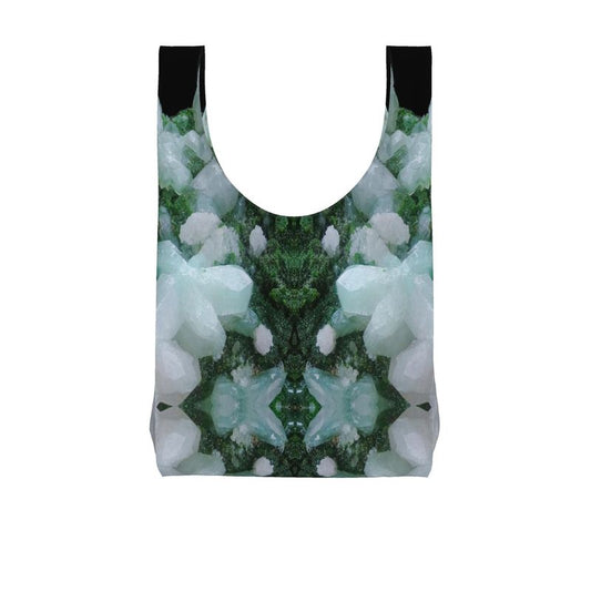 Parachute Shopping Bag: Cerusite On Motramite, Flowers, Tsumeb, Namibia, EX Lawrence Conklin, Original Color