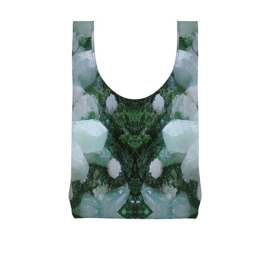 Parachute Shopping Bag: Cerusite On Motramite, Flowers, Tsumeb, Namibia, EX Lawrence Conklin, Original Color