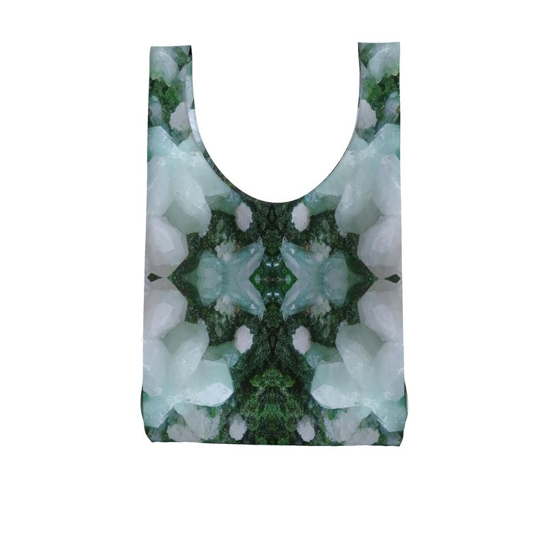 Parachute Shopping Bag: Cerusite On Motramite, Flowers, Tsumeb, Namibia, EX Lawrence Conklin, Original Color